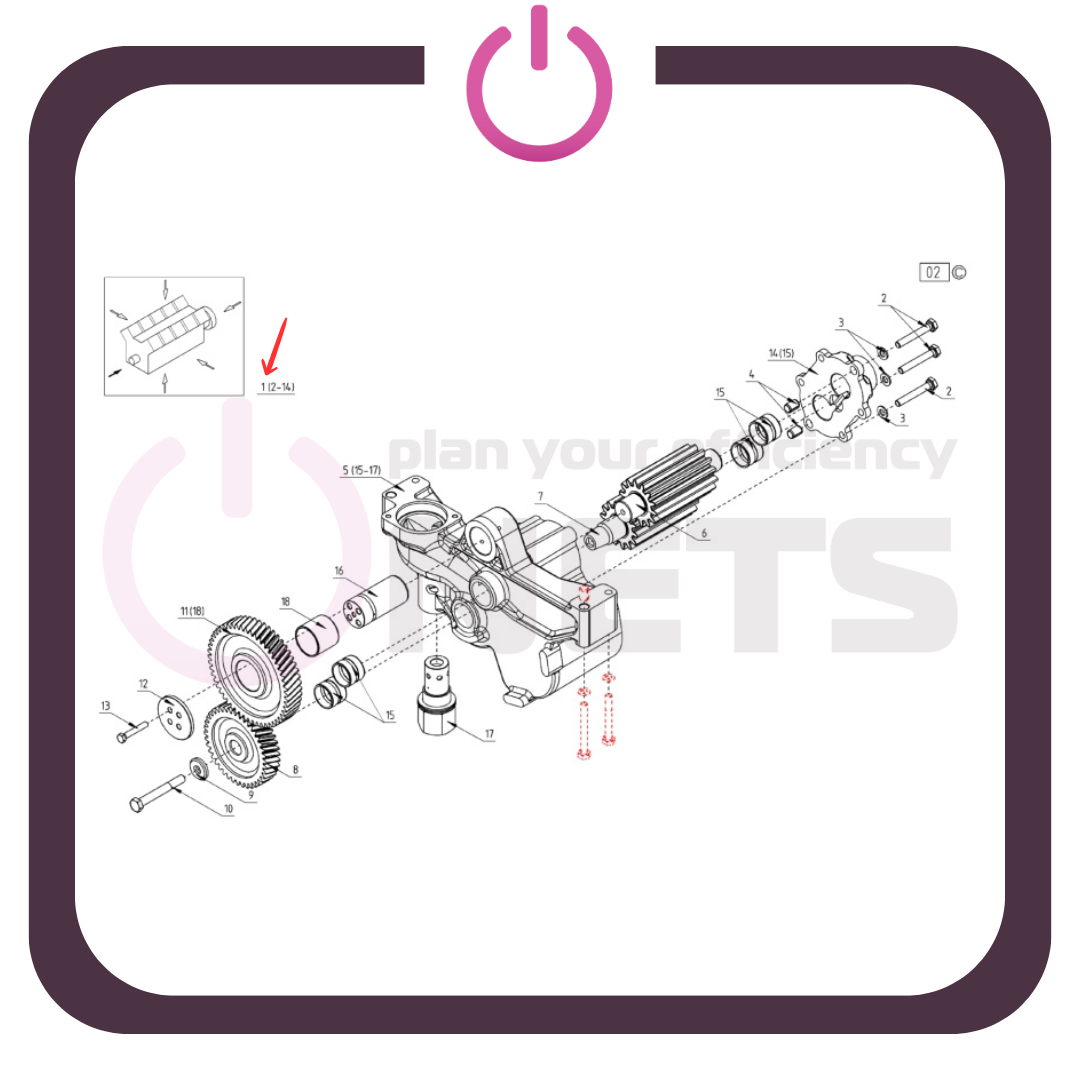 Yağ Pompası / Lubricat Oil Pump - 12454593