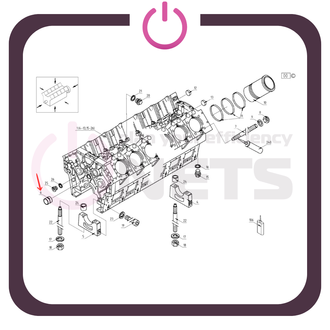 Yatak Rakoru / Bearing Bush - 12027574