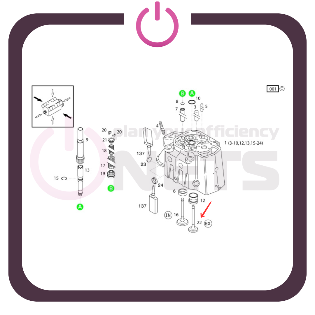 Egzoz Valfi / Exhaust Valve - 12281423