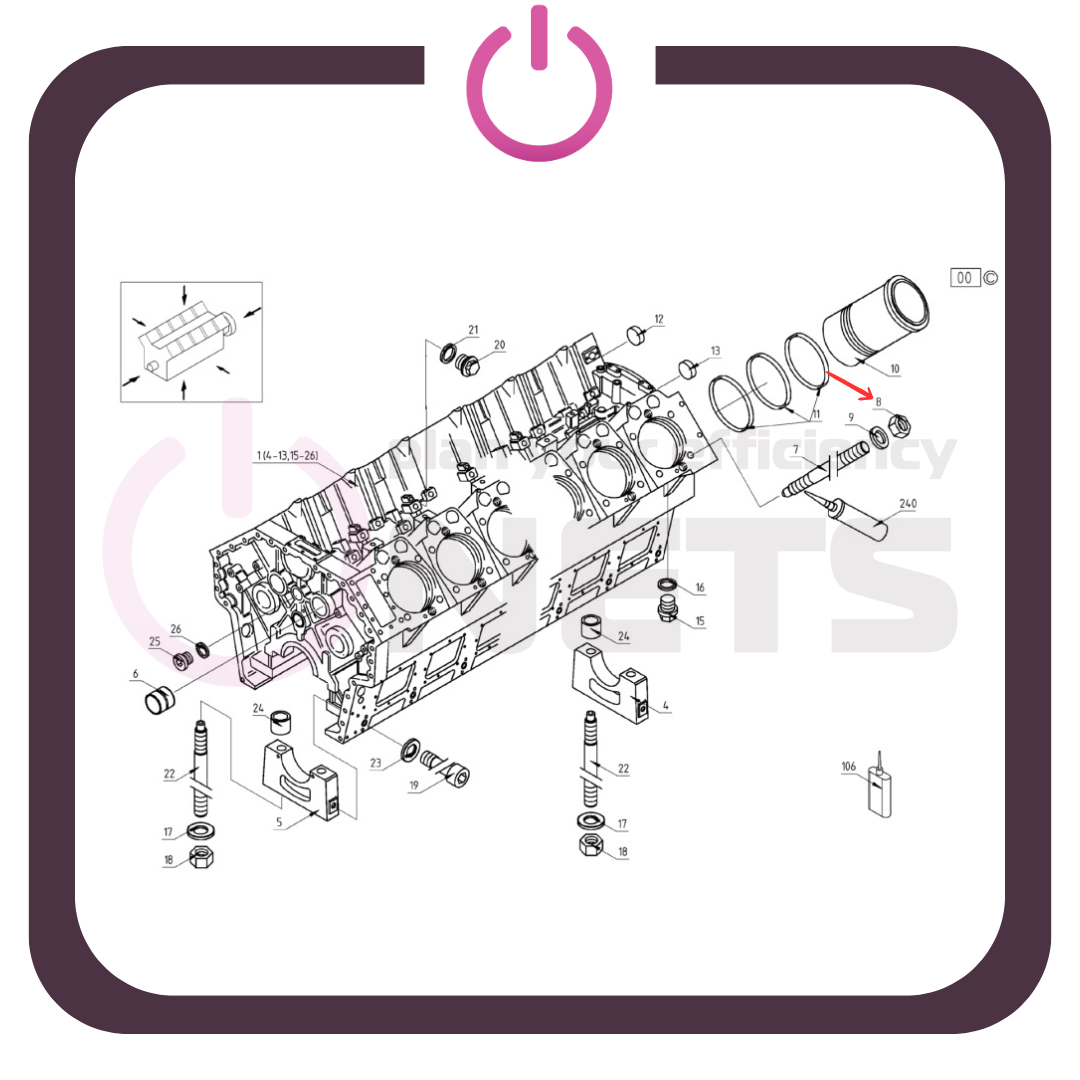 Altıgen Somun / Hexagon Nut- 01176614